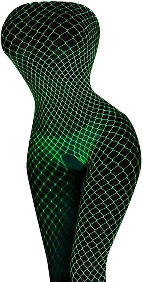 glow in dark fishnets